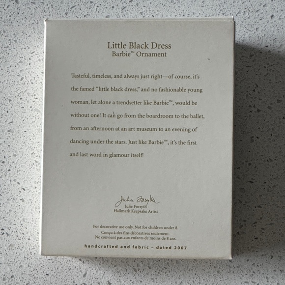 Barbie Hallmark Keepsake Christmas Ornament Little Black Dress - Picture 2 of 6